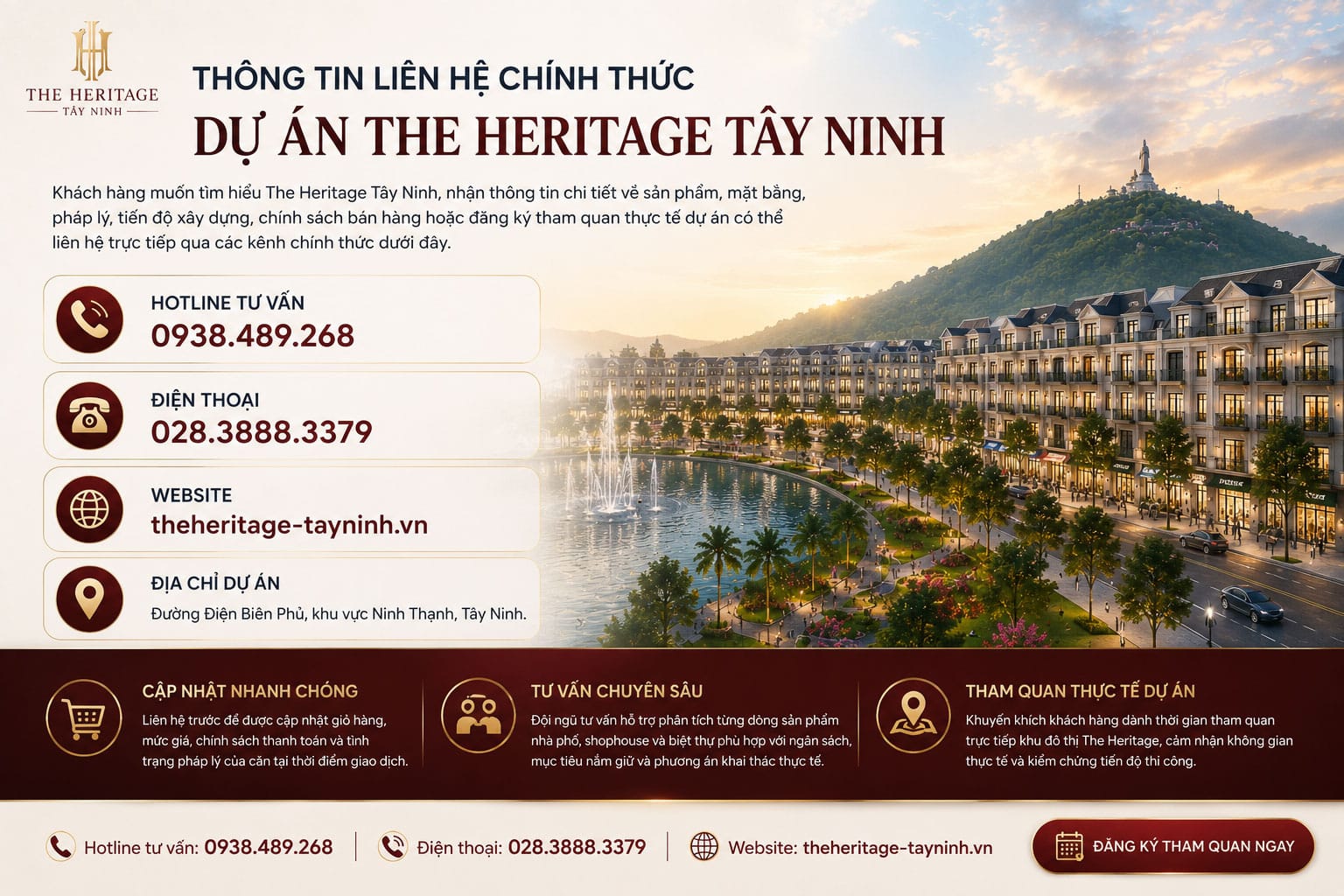 Thông tin liên hệ chính thức dự án The Heritage