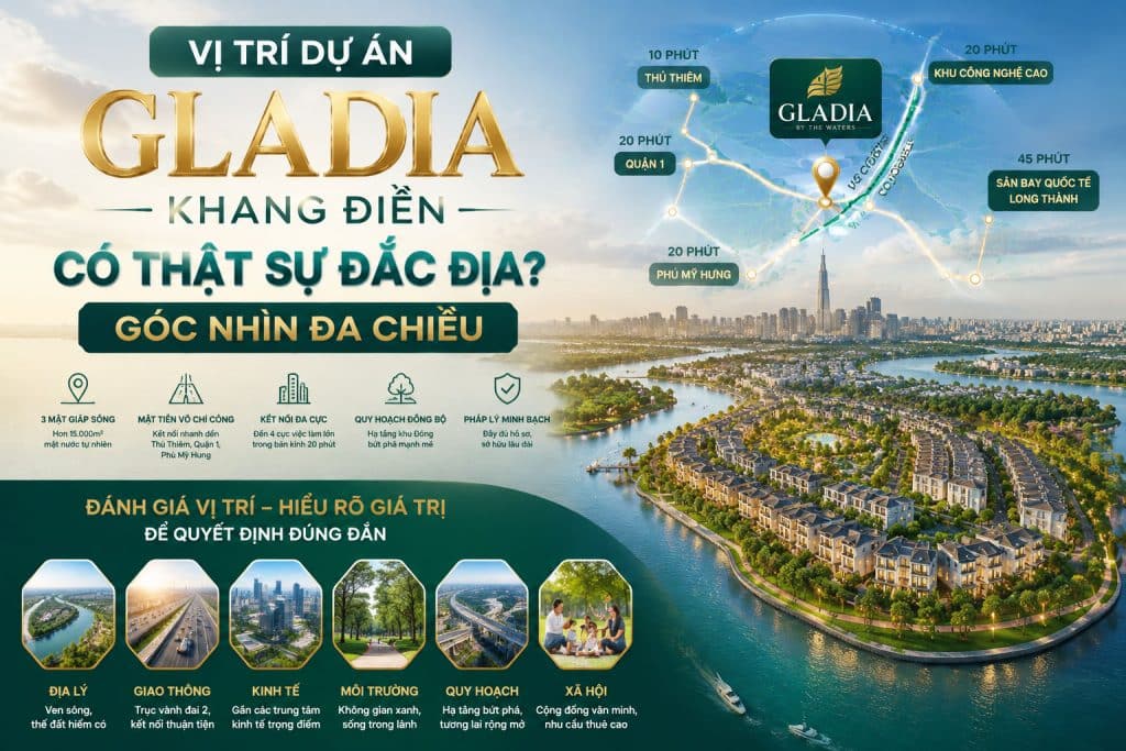 Vị Trí Dự Án Gladia Khang Điền Có Thật Sự Đắc Địa? Góc Nhìn Đa Chiều