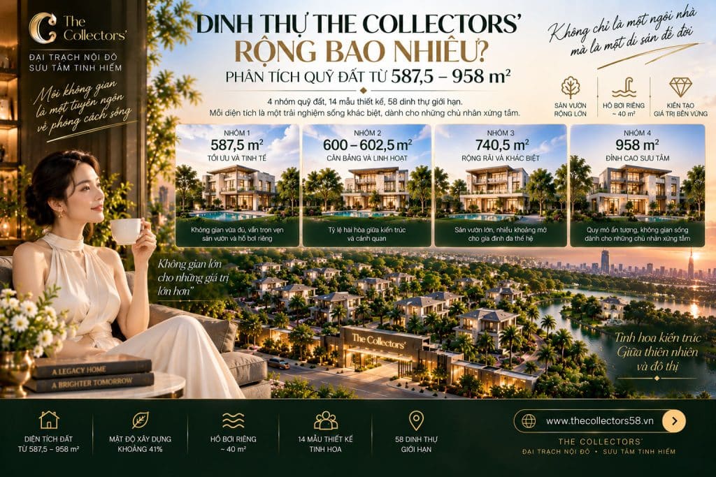 Dinh Thự The Collectors' Đông Tăng Long Rộng Bao Nhiêu?