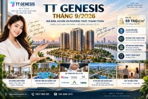 TT Genesis tháng 9/2026: Giá bán, ưu đãi và PTTT