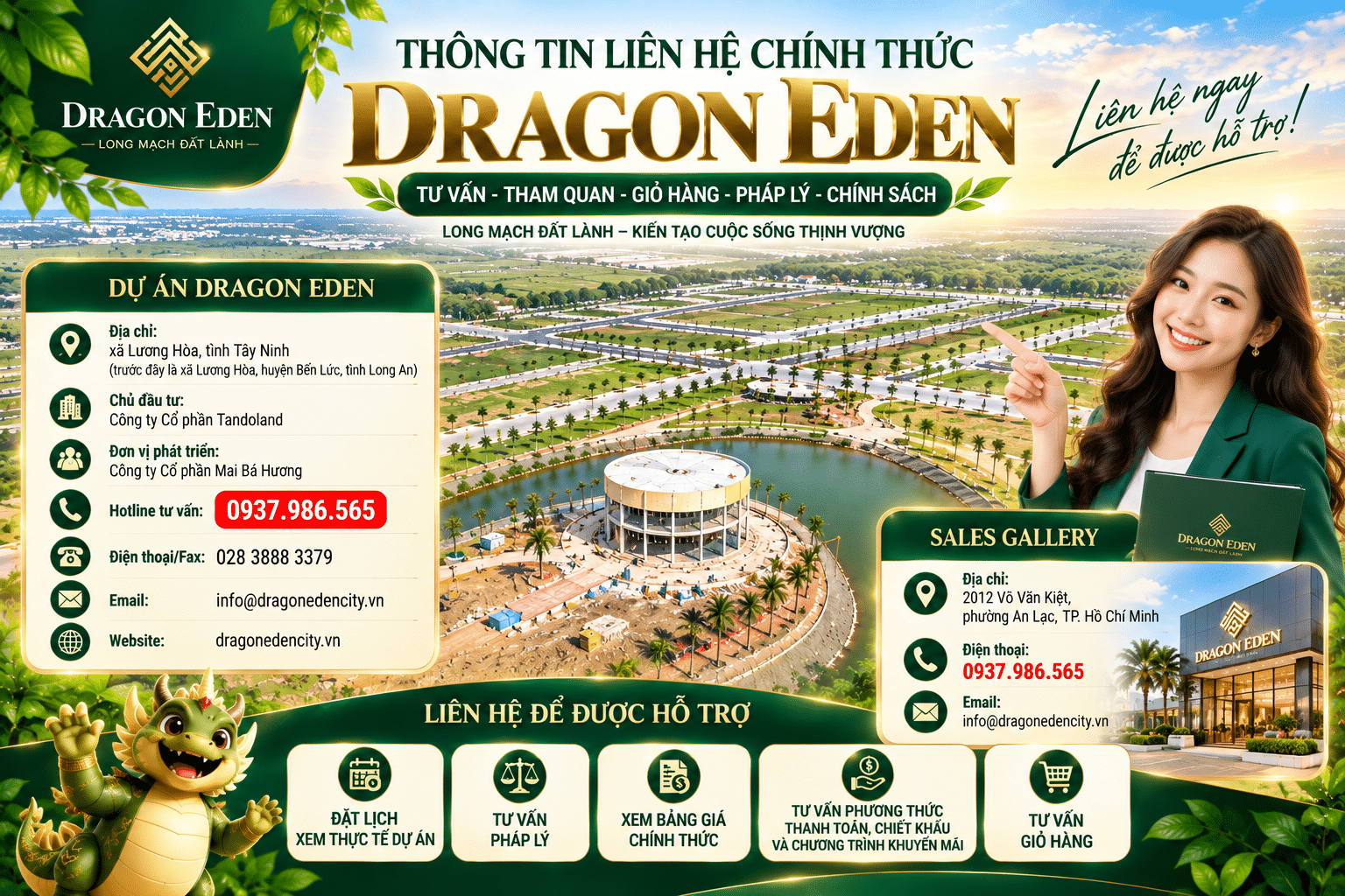 Thong tin lien he chinh thuc du an Dragon Eden